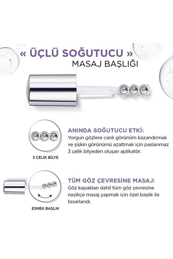 3 Adet Loreal Paris Revitalift Filler Göz Serumu 20 ml ve ROSIE