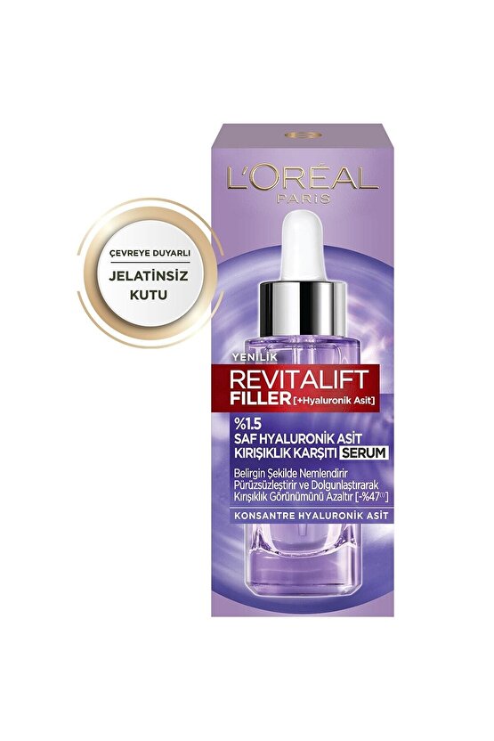 Revitalift Filler %1.5 Saf Hyaluronik Asit Kırışıklık Karşı Yüz Serum 30ml Göz Serumu 20ml 2li Set