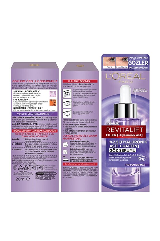 Revitalift Filler Göz Serumu 20 ml