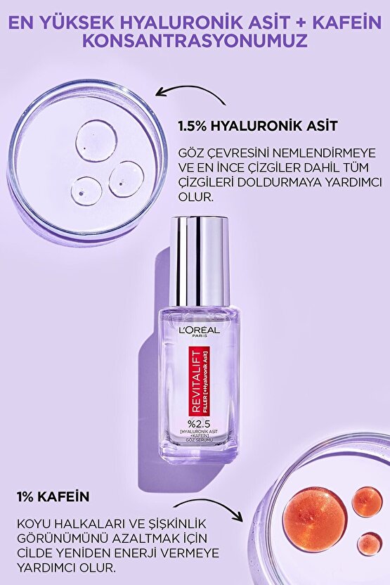 Loréal Paris Revitalift Filler Göz Serumu 20ml