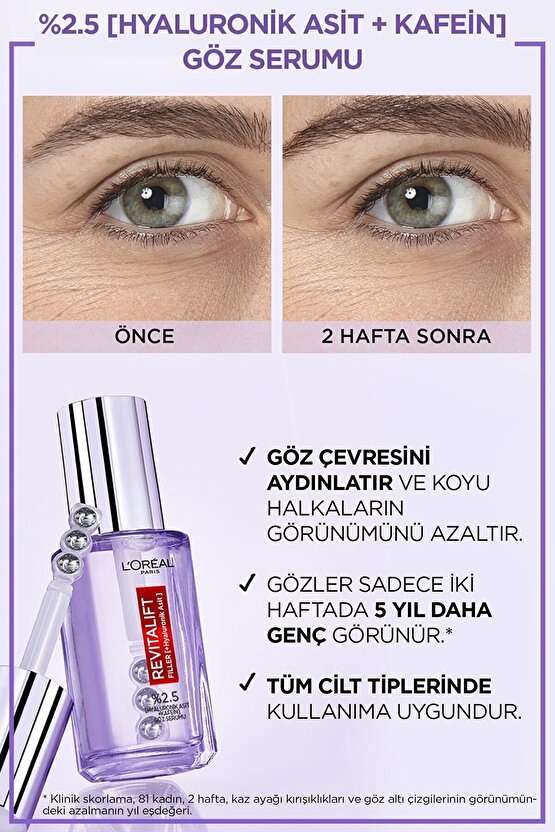 Loréal Paris Revitalift Filler Göz Serumu 20ml