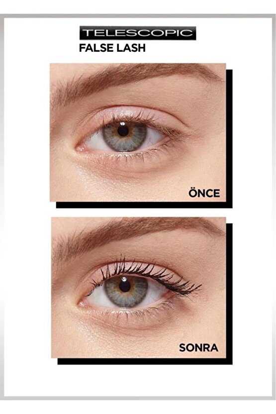 3lü False Lash Telescopic Fiber Maskara Seti