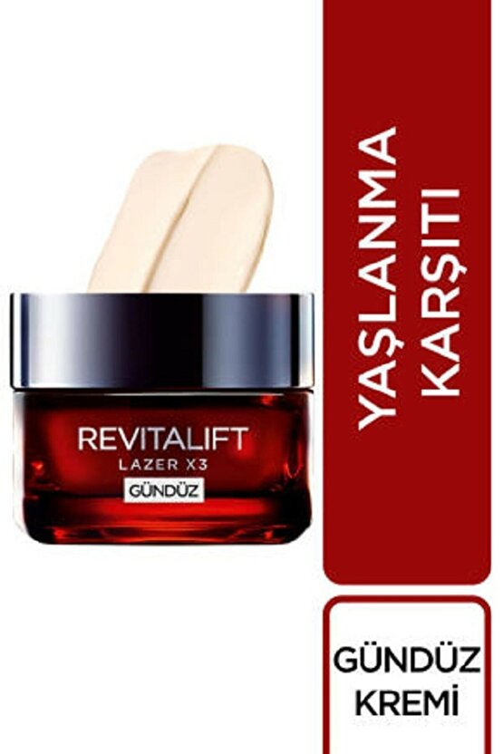 Revitalift Lazer X3 Yoğun Yaşlanma Kırışıklık Karşıtı 3lü Cilt Bakım Seti Gece-gündüz-bakım Serum