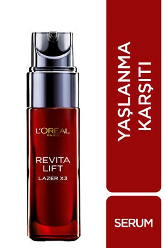 Revitalift Lazer X3 Yoğun Yaşlanma Kırışıklık Karşıtı 3lü Cilt Bakım Seti Gece-gündüz-bakım Serum