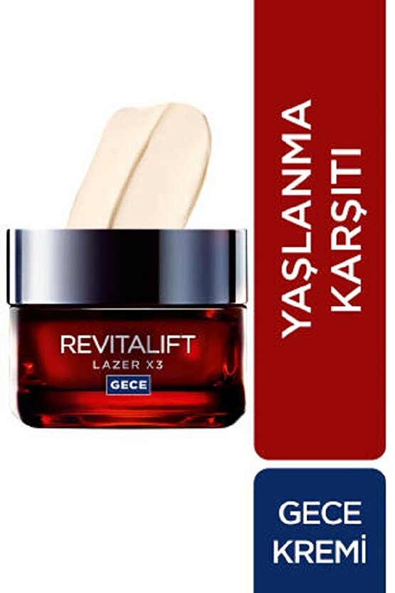 Revitalift Lazer X3 Yoğun Yaşlanma Kırışıklık Karşıtı 3lü Cilt Bakım Seti Gece-gündüz-bakım Serum