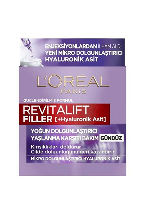 Revitalift Filler Hyaluronik Asit Yaşlanma Karşıtı Gündüz Kremi 50ml