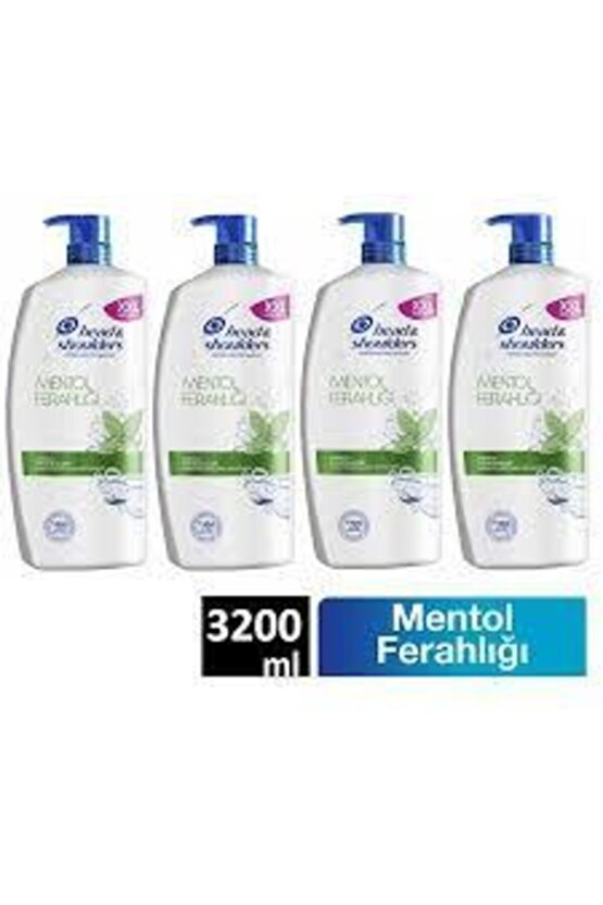 Head & Shoulders Mentol Ferağlığı Şampuan 4*800=3200 ml Pompalı