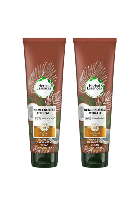 Vegan Saç Bakım Kremi Nemlendirici Hindistan Cevizi Sütü 275ml x2 ADET