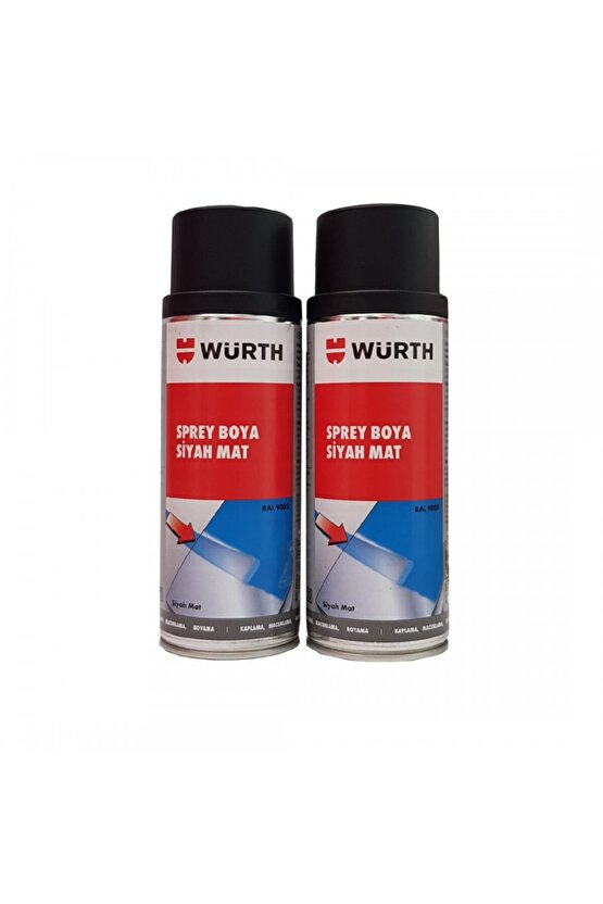 Sprey Boya Ral9005 Mat Siyah 400 ml 2 Li Set