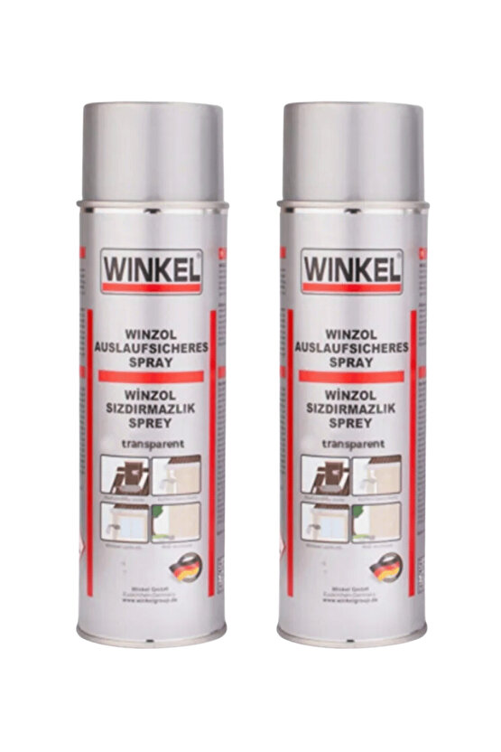 Winzol Şeffaf Renk Su Geçirmez Sızdırmazlık Sprey 2li Paket 500ML×2