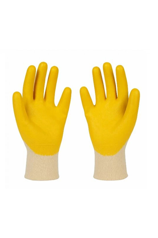Sarı Nitril Iş Eldiven 9l 1 Çift