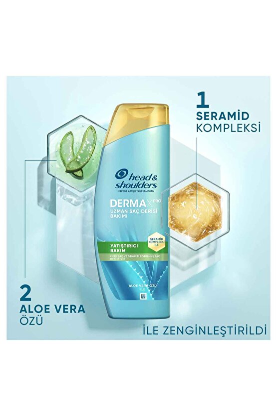 DermaXPRO Yatıştırıcı Kepek Karşıtı Şampuan Aloe Vera Özü ve Seramid ile 300ml