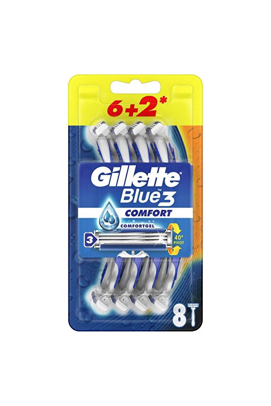 Blue3 Comfort Kullan At Tıraş Bıçağı 8li