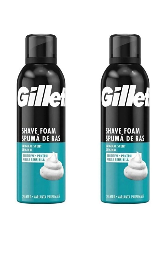 Tıraş Köpüğü Shave Foam Sensitive Traş Köpüğü 200 mlx2ADET