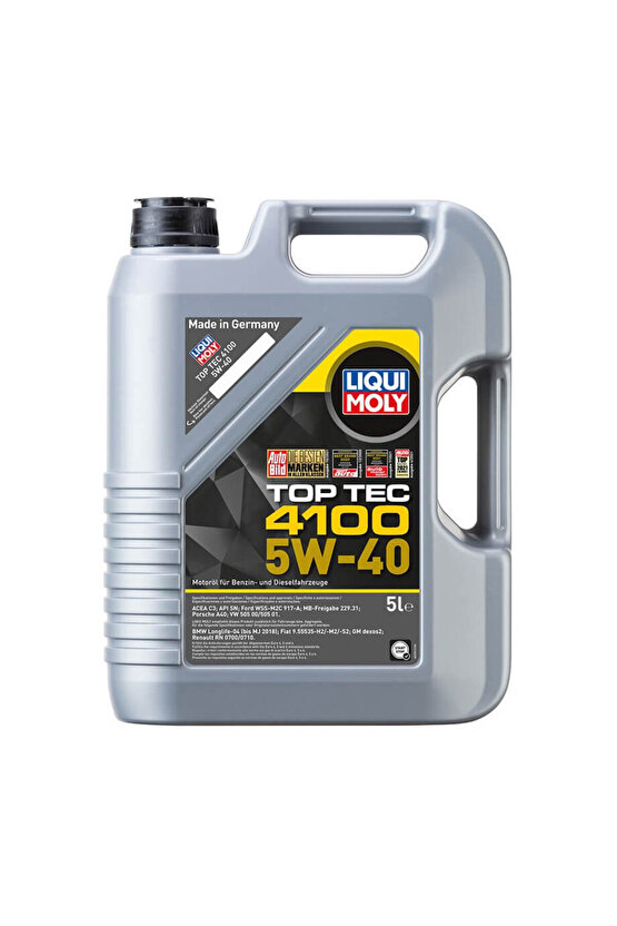 Top Tec 4100 5w-40 Tam Sentetik Motor Yağı 5 Lt. 9511 ( 2025 )