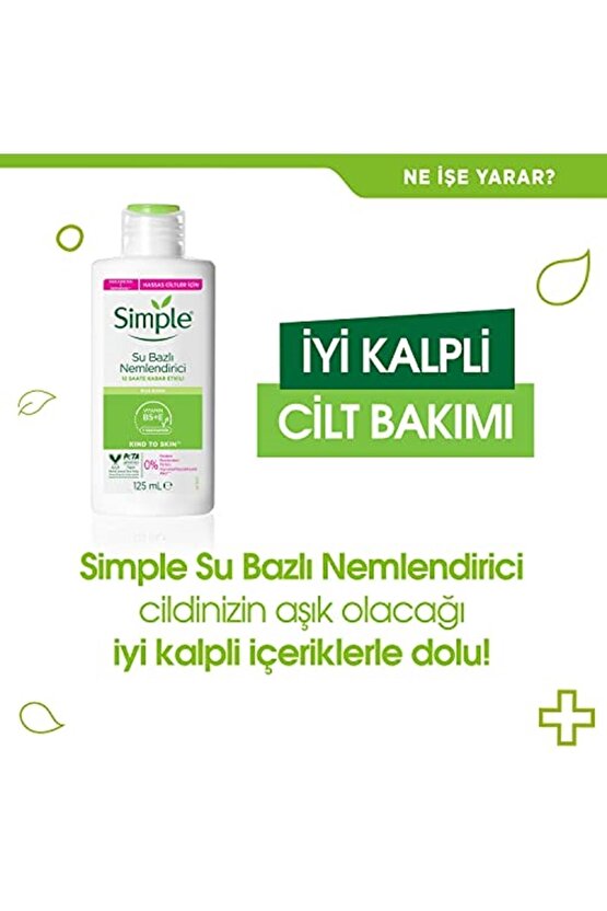 Kind To Skin Su Bazlı Nemlendirici 12 Saate Kadar Etklili Hassas Ciltler Için, 125 Ml