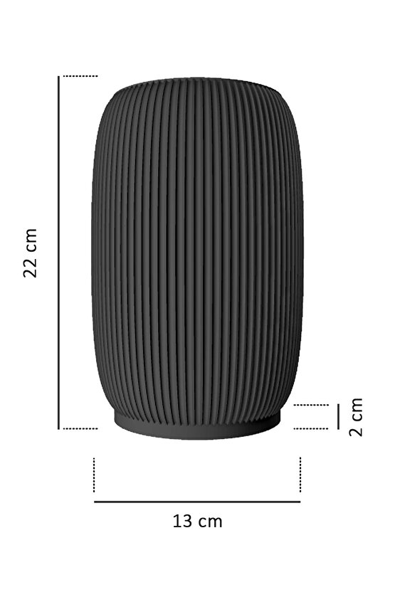 Bulg Dekoratif Abajur Masa Lambası Terracotta