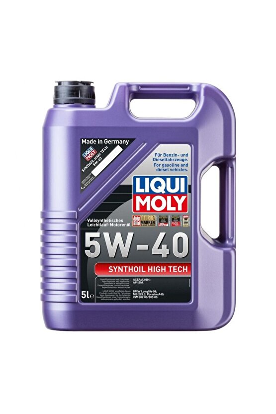 Synthoil High Tech 5w-40 5 Lt 1856 Üretim Yılı 012025