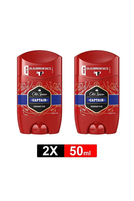 Captain Erkek Deodorant Stick 50 ml x2 Adet