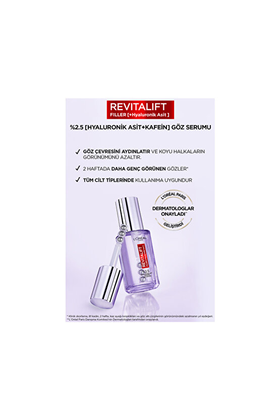 LOréal Paris Revitalift Filler Göz Serumu 20 Ml