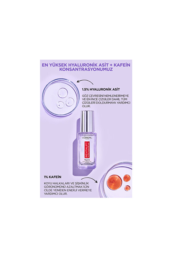 LOréal Paris Revitalift Filler Göz Serumu 20 Ml