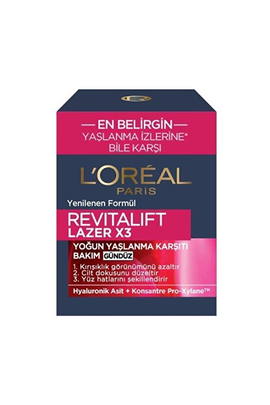 Loréal Paris Revitalift Lazer X3 Yoğun Yaşlanma Karşıtı Gündüz Bakım Kremi- Tanışma Boyu 15ml