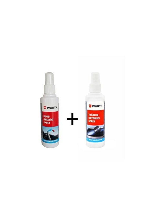 Yağmur Su Kaydırıcı Itici + Buğu Önleyici Sprey Set 150 ml