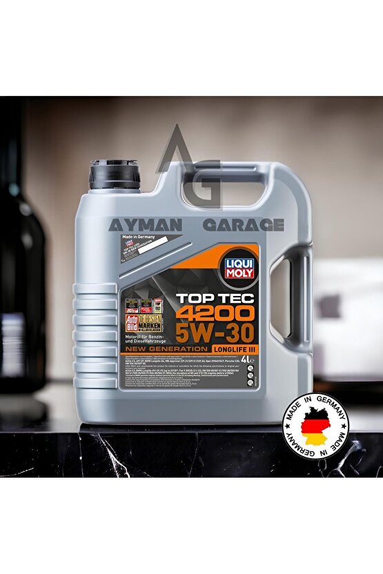TOPTEC 4200 LongLife III ORIJINAL 5w30 Motor Yağı 4 Litre