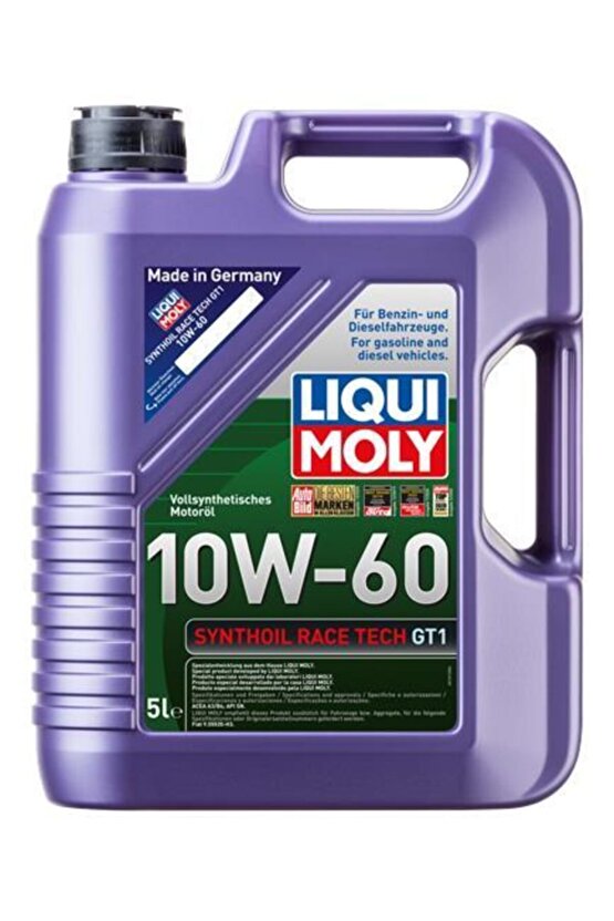 Synthoil Race Tech Gt1 10w-60 Sen. Mot. Yağı 5 Litre .8909