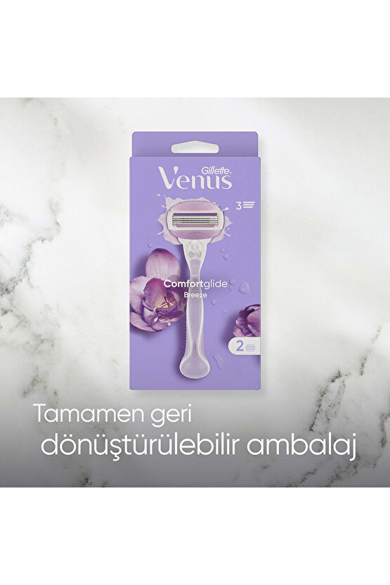 Venus Comfort Glide Breeze Tıraş Makinesi 2 Adet Yedek Başlık