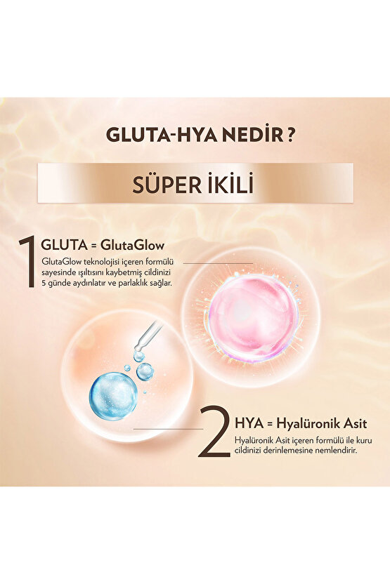 Gluta Hya Serum Etkili Uv Vücut Losyonu Leke Karşıtı Ve Aydınlatıcı 200 ml X2