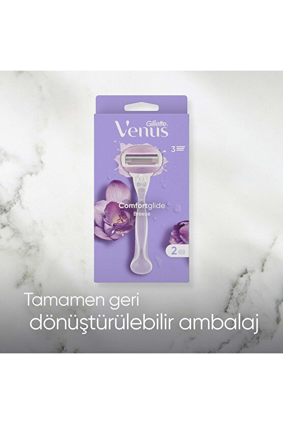 Venüs Comfortglide Breeze Kadın Tıraş Bıçağı 2 Yedek Başlık