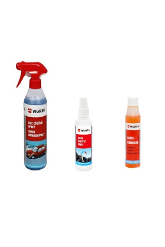 Buz Çözücü Sprey+buğ Önleyici Sprey+cam Sabunu