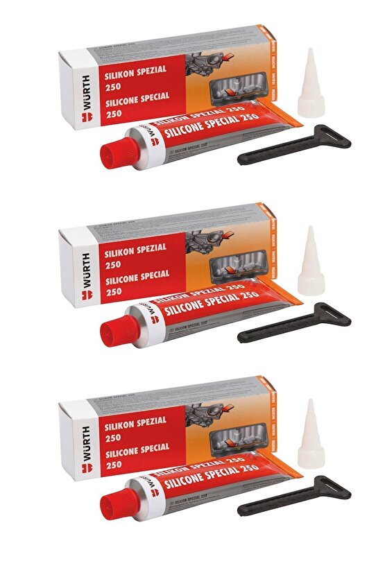 Silikon Sıvı Conta 250c 70 Ml  3lü Paket