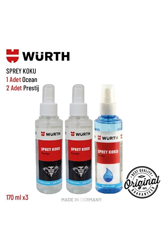 3lü Sprey Koku Setleri (2 Adet Prestij + Ocean) 150ML X 3