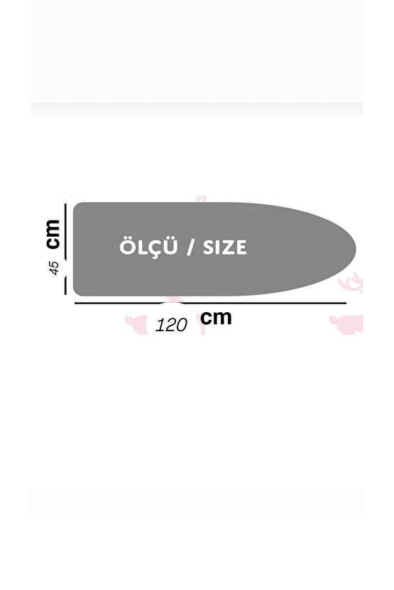 (HEDİYELİ)pembe Xsmall (120X45 CM) Ütü Masası Kılıfı Bezi Örtüsü Ev Gereçleri Çeyiz