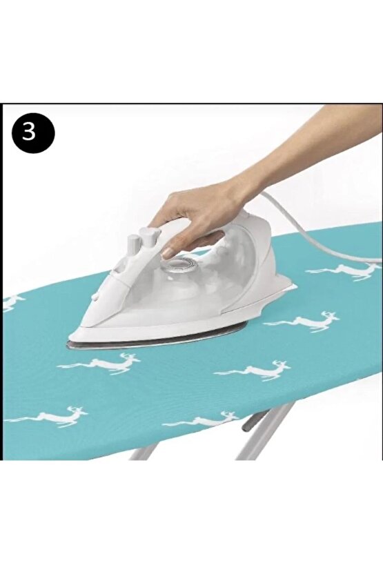 Comfort Turkuaz Ütümasası Örtüsü Kılıfı1 Adetkoruyucu File Ütüleme Pedi Hediyeli Ironing Cover