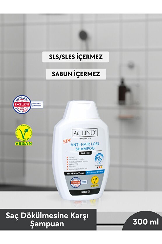® Antı-haır Loss Shampoo | For Men 300 ml | Erkekler Için Saç Dökülmesine Karşı Etkili Şampuan