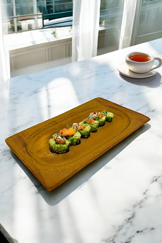 Livelli 34 x 17 cm Porselen Kayık Sunum Tabağı  Tepsi