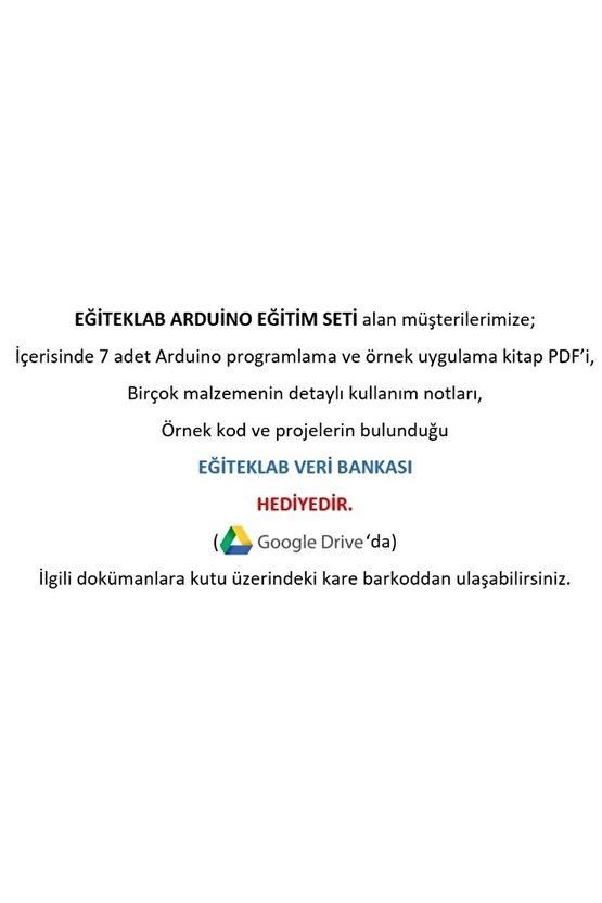 Eğiteklab Robotik Kodlama Arduino Uzaktan Eğitim Seti