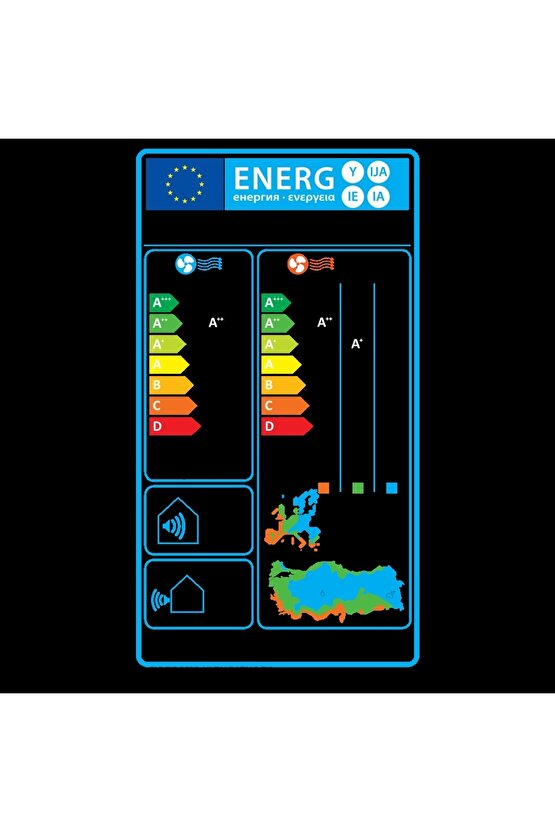 Ekolojik 21325 T A++ 21000 BTU Duvar Tipi Inverter Klima Uyumlu