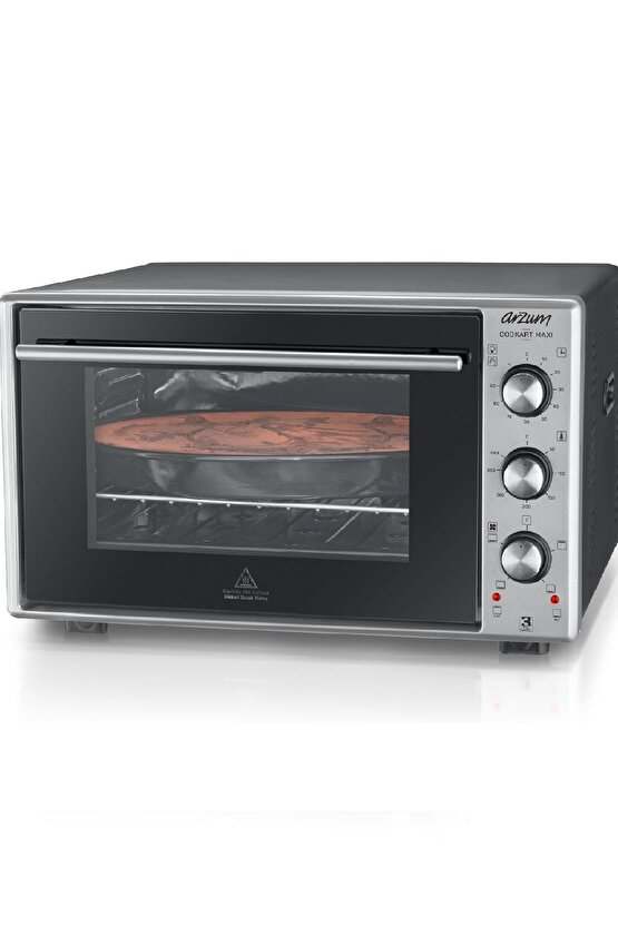 Cookart Maxi Çift Camlı Fırın 50 lt Inox Ar2002