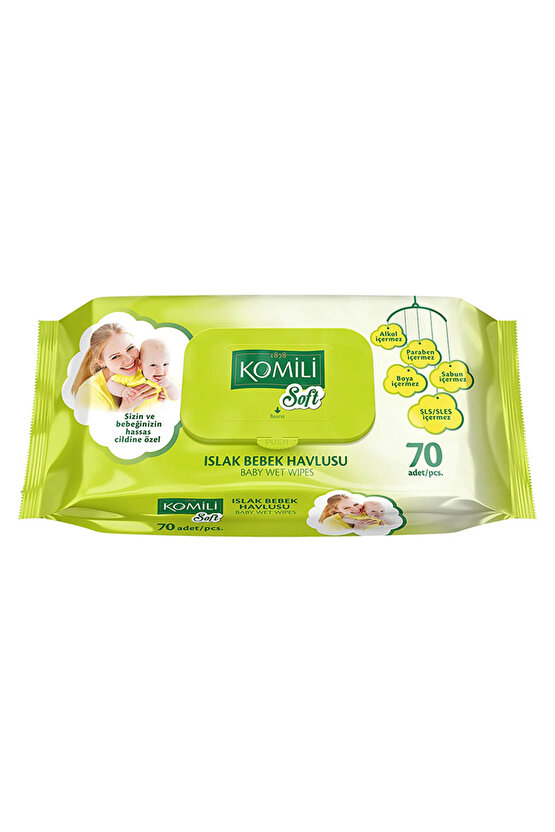 Soft Bebek Islak Mendil 4x70 Adet