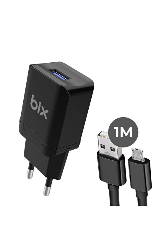 bxm12w usb-a port 10w pd chargıng Adapter & usb-a to mıkro usb cable,Beyaz