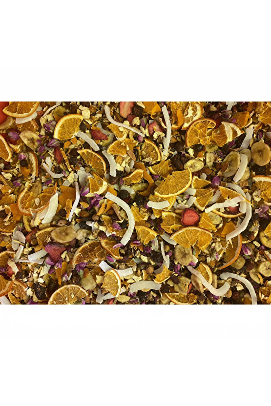 100 Gr Enerji Tropical Bitki Çayı | Vitamin Dolu Meyve Karışımı | Günlük Zindelik İçin