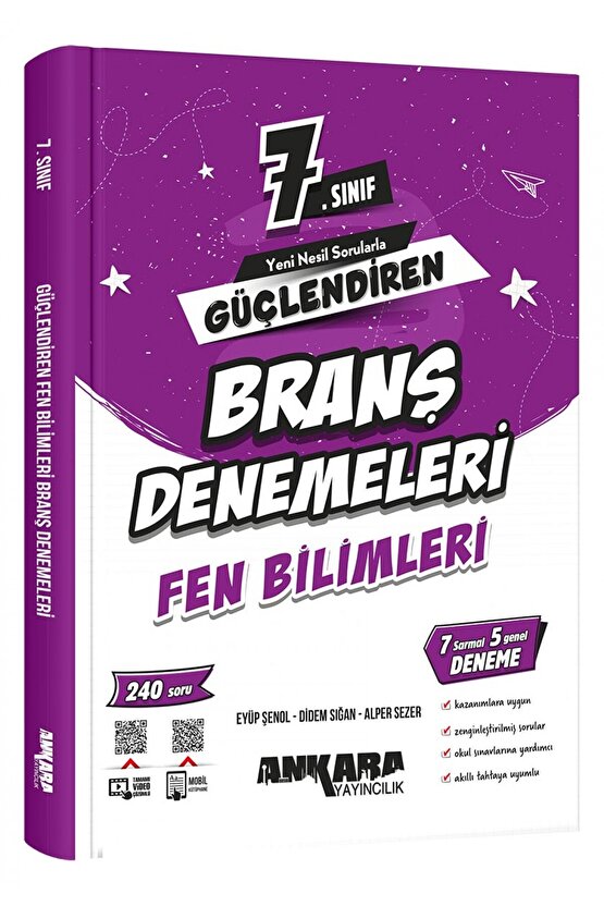 7.Sınıf Güçlendiren Fen Bilimleri Branş Denemeleri