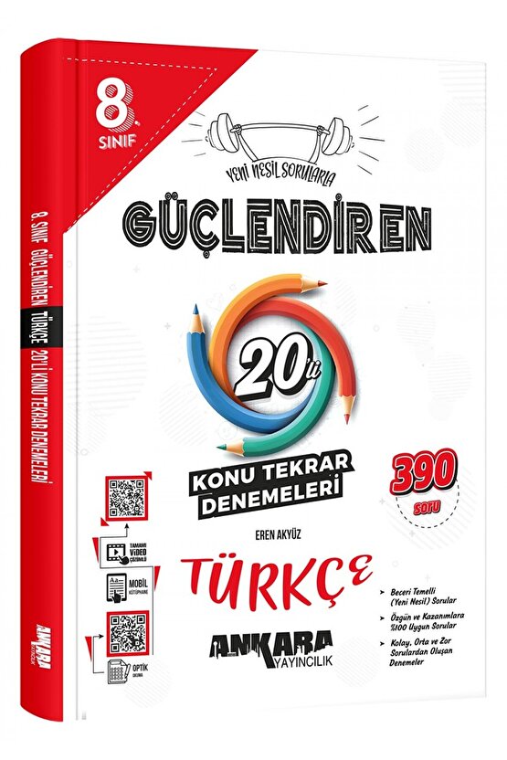8. Sınıf GüçlendirenTürkçe 20li Konu Tekrar Denemesi