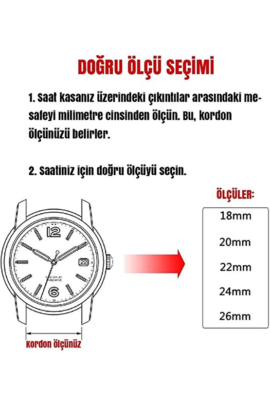 Fossil Saat Uyumlu Croco Siyah< 4 > Renk Deri Saat Kordonu Kayışı 24 Mm