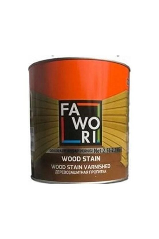 Fawori Wood Stain Dekoratif Ahşap Verniği 2,5 lt