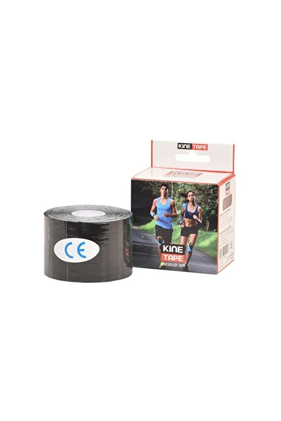 Siyah Kinesio Ağrı Bandı 5 Metre X 5 Cm Sporcu Bandı